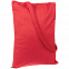 Холщовая сумка Basic 105, красная с логотипом в Самаре заказать по выгодной цене в кибермаркете AvroraStore