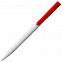 Ручка шариковая Pin, белая с красным с логотипом в Самаре заказать по выгодной цене в кибермаркете AvroraStore