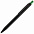 Ручка шариковая Chromatic, черная с зеленым с логотипом в Самаре заказать по выгодной цене в кибермаркете AvroraStore
