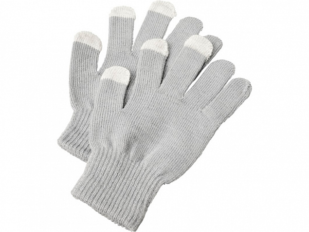 Сенсорные перчатки Billy, светло-серый с логотипом в Самаре заказать по выгодной цене в кибермаркете AvroraStore