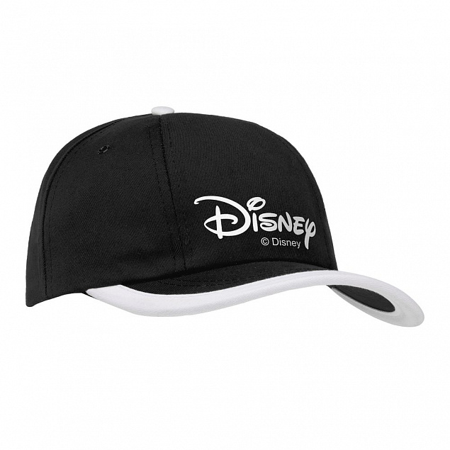 Бейсболка Disney, черная с белым с логотипом в Самаре заказать по выгодной цене в кибермаркете AvroraStore