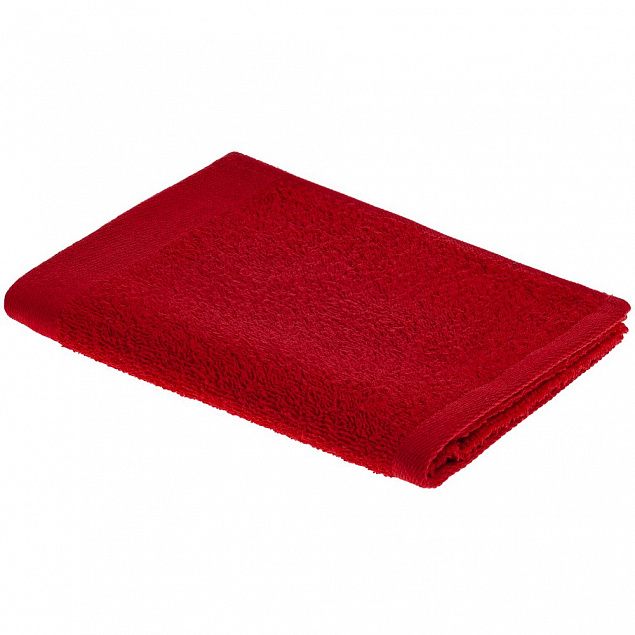 Полотенце Soft Me Light, малое, красное с логотипом в Самаре заказать по выгодной цене в кибермаркете AvroraStore