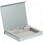 Коробка Memo Pad для блокнота, флешки и ручки, серебристая с логотипом в Самаре заказать по выгодной цене в кибермаркете AvroraStore