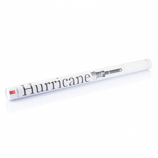 Зонт-трость антишторм Hurricane 27, серый с логотипом в Самаре заказать по выгодной цене в кибермаркете AvroraStore