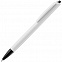 Ручка шариковая Tick, белая с черным с логотипом в Самаре заказать по выгодной цене в кибермаркете AvroraStore