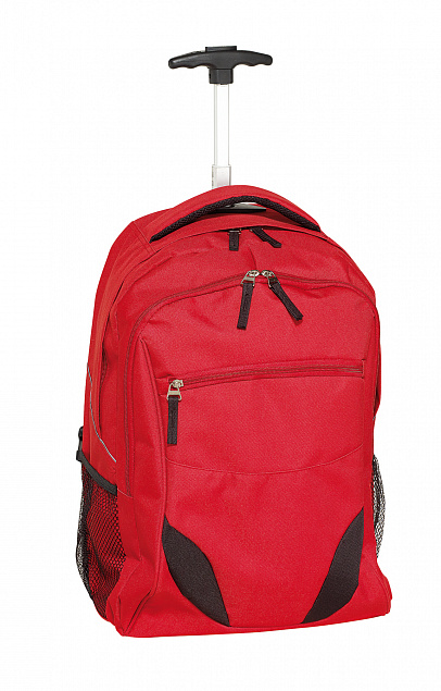 Рюкзак на колесиках TRAILER, красный с логотипом в Самаре заказать по выгодной цене в кибермаркете AvroraStore