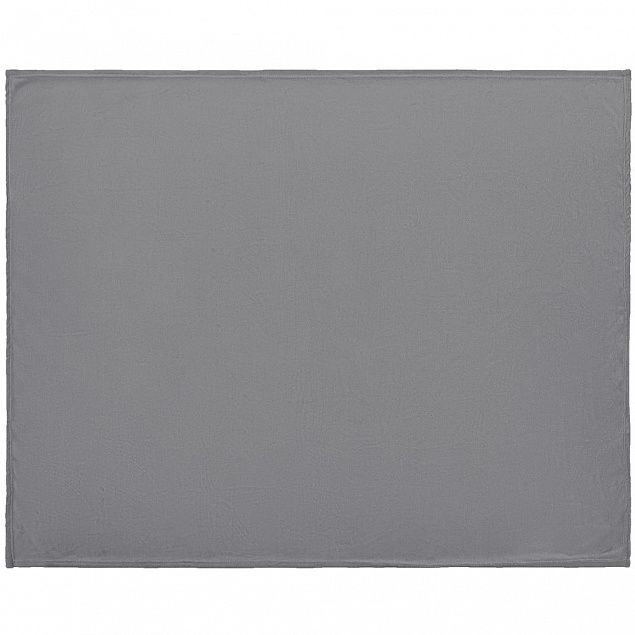 Плед Plush, серый с логотипом в Самаре заказать по выгодной цене в кибермаркете AvroraStore