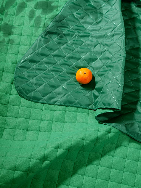 Плед для пикника Soft &amp; Dry, зеленый с логотипом в Самаре заказать по выгодной цене в кибермаркете AvroraStore
