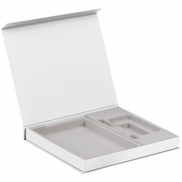 Коробка Daily Touch под ежедневник, аккумулятор и ручку, белая с логотипом в Самаре заказать по выгодной цене в кибермаркете AvroraStore
