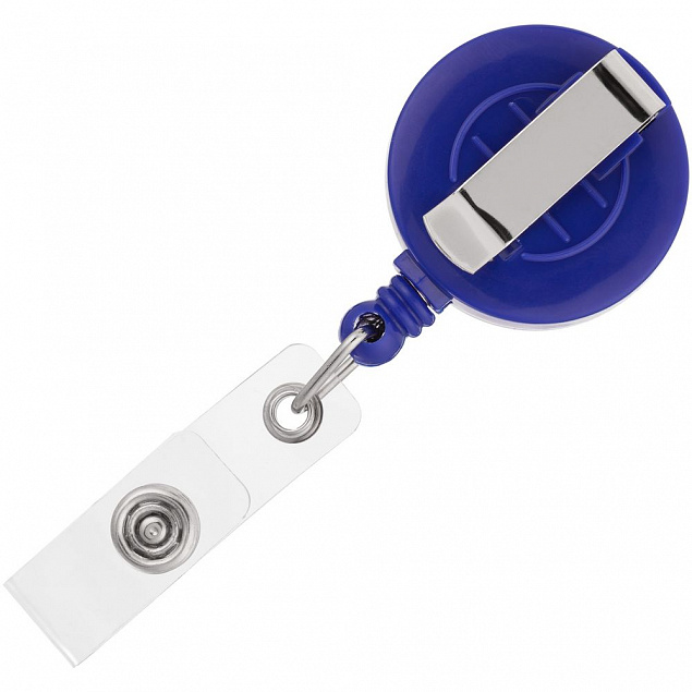 Ретрактор Attach, синий с логотипом в Самаре заказать по выгодной цене в кибермаркете AvroraStore