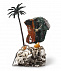Часы «Пальмовый рай» из яшмы с бронзой с логотипом в Самаре заказать по выгодной цене в кибермаркете AvroraStore