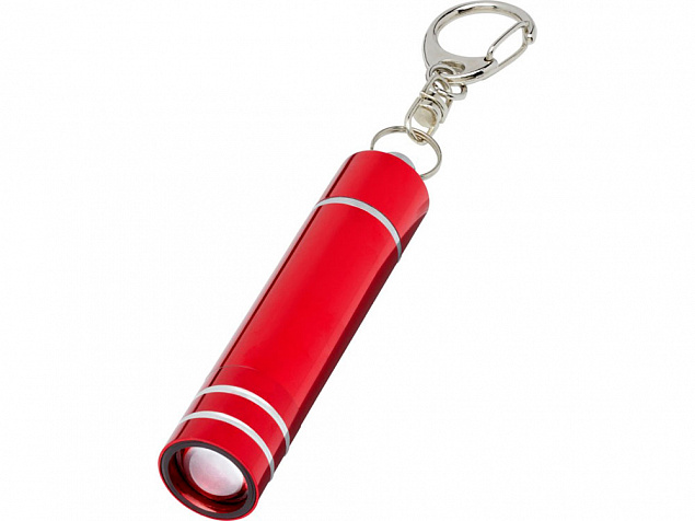 Nunki брелок-фонарик со светодиодными лампами, красный с логотипом в Самаре заказать по выгодной цене в кибермаркете AvroraStore