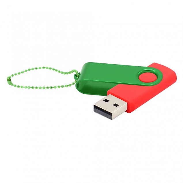 Флешка Designer To Go 2.0 USB 16Gb, красный/зеленый с логотипом в Самаре заказать по выгодной цене в кибермаркете AvroraStore