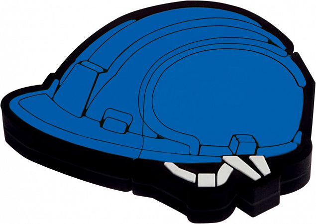 Флешка «Каска», синяя, 8 Гб с логотипом в Самаре заказать по выгодной цене в кибермаркете AvroraStore