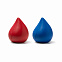 Каплевидный антистресс DONA, Красный с логотипом в Самаре заказать по выгодной цене в кибермаркете AvroraStore