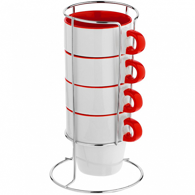 Кружка Inset, красная с логотипом в Самаре заказать по выгодной цене в кибермаркете AvroraStore
