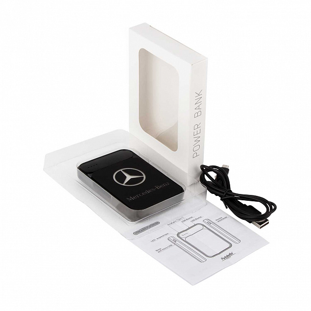 Внешний аккумулятор, Starlight PB, 5000 mAh, черный с логотипом в Самаре заказать по выгодной цене в кибермаркете AvroraStore
