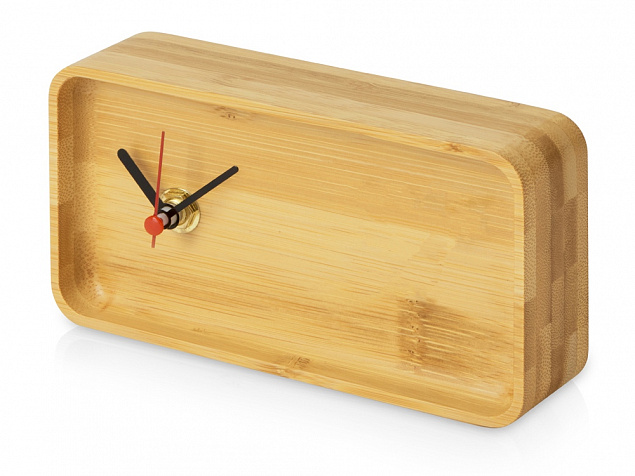 Часы из бамбука «Squarium» с логотипом в Самаре заказать по выгодной цене в кибермаркете AvroraStore