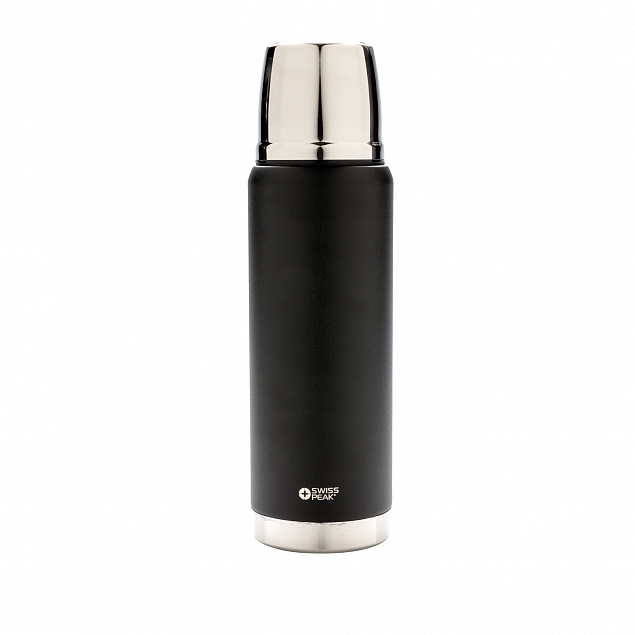 Вакуумный термос Elite с внутренним медным покрытием, 0,5 л, черный с логотипом в Самаре заказать по выгодной цене в кибермаркете AvroraStore