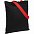 Холщовая сумка BrighTone, черная с красными ручками с логотипом в Самаре заказать по выгодной цене в кибермаркете AvroraStore