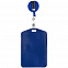 Чехол для пропуска с ретрактором Pennant, синий с логотипом в Самаре заказать по выгодной цене в кибермаркете AvroraStore
