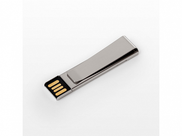 USB 2.0- флешка на 16 Гб «Зажим» с логотипом в Самаре заказать по выгодной цене в кибермаркете AvroraStore