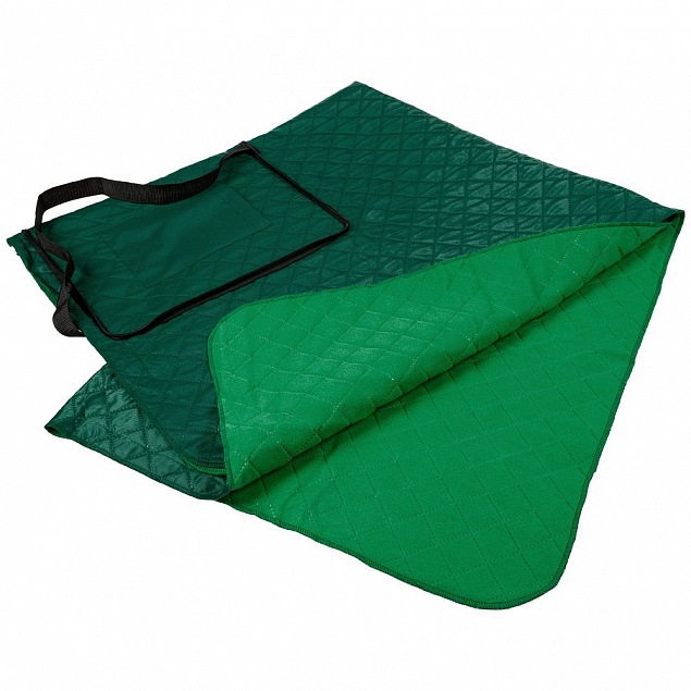 Плед для пикника Soft &amp; Dry, зеленый с логотипом в Самаре заказать по выгодной цене в кибермаркете AvroraStore
