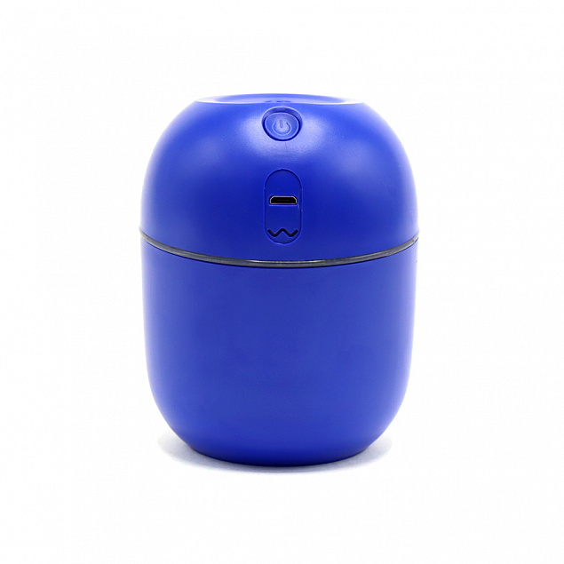 Светодиодный USB увлажнитель Egg - Синий HH с логотипом в Самаре заказать по выгодной цене в кибермаркете AvroraStore