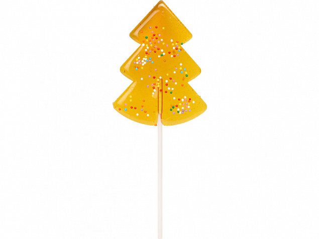 Карамель леденцовая на сахаре Елочка нарядная, 50г, желтый с логотипом в Самаре заказать по выгодной цене в кибермаркете AvroraStore