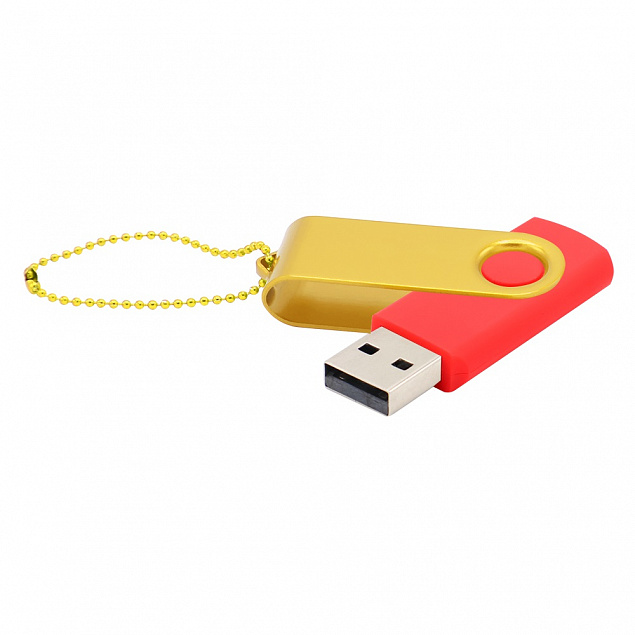 Флешка Designer To Go 2.0 USB 16Gb, красный/желтый с логотипом в Самаре заказать по выгодной цене в кибермаркете AvroraStore