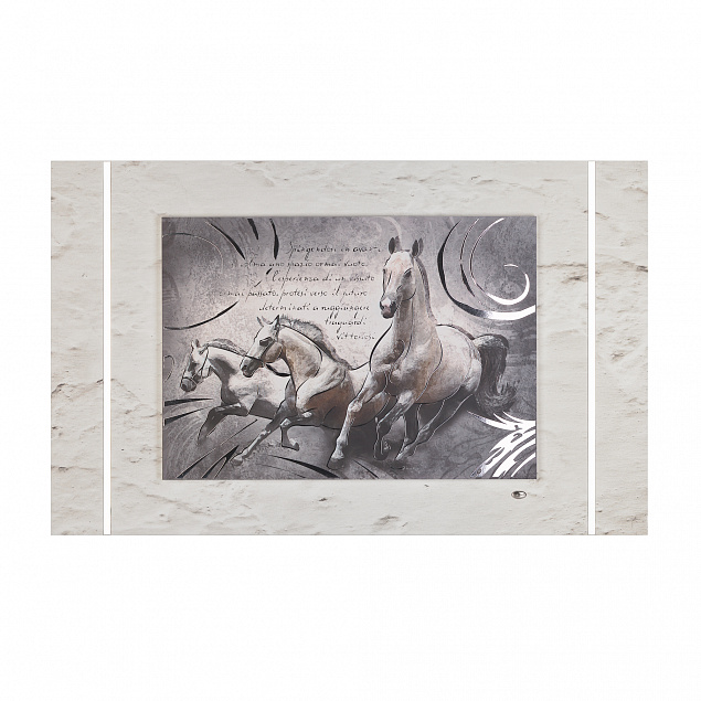 Картина "Бегущие кони" с логотипом в Самаре заказать по выгодной цене в кибермаркете AvroraStore