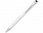 Ручка-стилус шариковая Charleston, серебристый, черные чернила с логотипом в Самаре заказать по выгодной цене в кибермаркете AvroraStore
