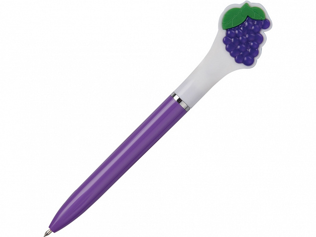 Ручка шариковая  Виноград, фиолетовый с логотипом в Самаре заказать по выгодной цене в кибермаркете AvroraStore