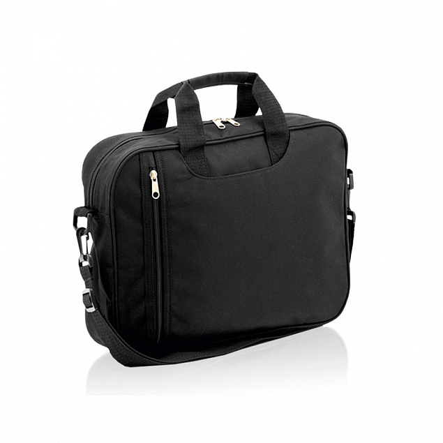 Конференц-сумка AMAZON, 100% полиэстер 600D, черный с логотипом в Самаре заказать по выгодной цене в кибермаркете AvroraStore