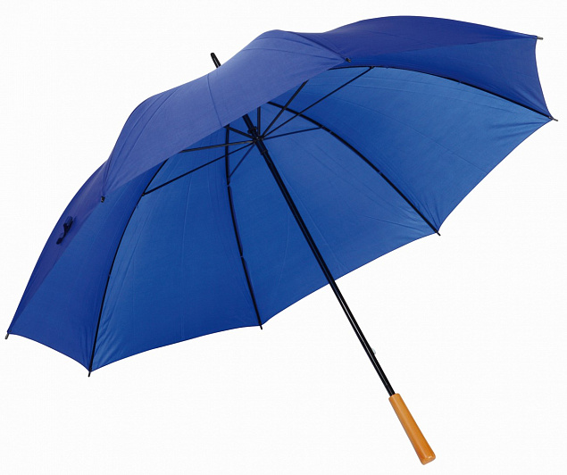 Зонт-трость RAINDROPS, синий с логотипом в Самаре заказать по выгодной цене в кибермаркете AvroraStore