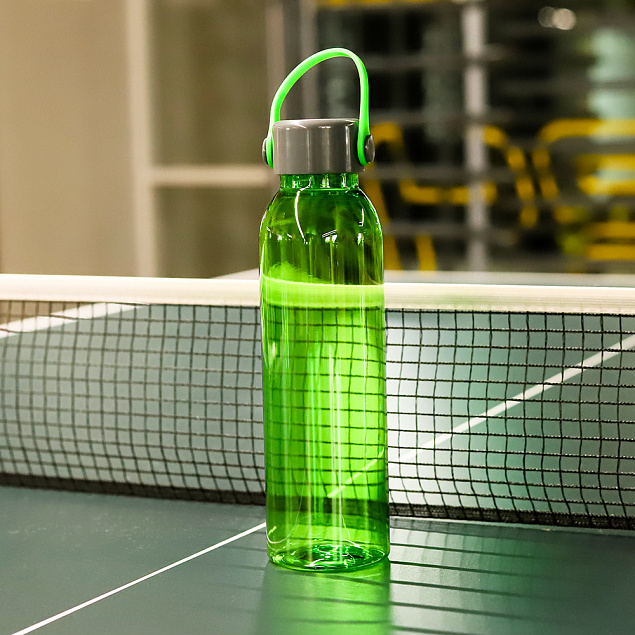 Пластиковая бутылка Chikka, зеленый с логотипом в Самаре заказать по выгодной цене в кибермаркете AvroraStore