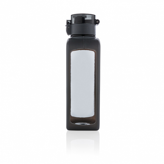 Квадратная вакуумная бутылка для воды, черный с логотипом в Самаре заказать по выгодной цене в кибермаркете AvroraStore