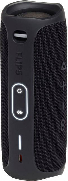 Беспроводная колонка JBL Flip 5, черная с логотипом в Самаре заказать по выгодной цене в кибермаркете AvroraStore