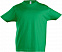 Футболка детская Imperial Kids 190, ярко-зеленая с логотипом в Самаре заказать по выгодной цене в кибермаркете AvroraStore
