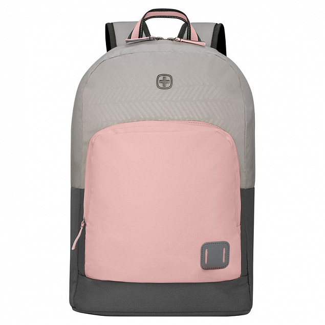 Рюкзак Next Crango, серый с розовым с логотипом в Самаре заказать по выгодной цене в кибермаркете AvroraStore