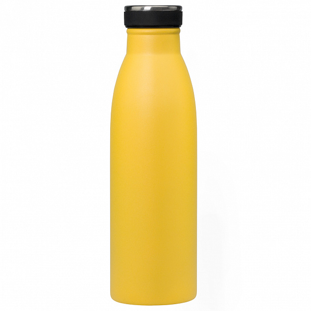 Термобутылка вакуумная герметичная, Libra, Lemoni, 500 ml, желтая с логотипом в Самаре заказать по выгодной цене в кибермаркете AvroraStore