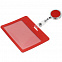 Чехол для карточки с ретрактором Devon, красный с логотипом в Самаре заказать по выгодной цене в кибермаркете AvroraStore