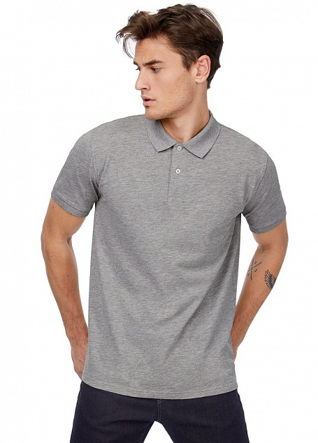 Рубашка поло мужская Inspire, темно-синяя с логотипом в Самаре заказать по выгодной цене в кибермаркете AvroraStore