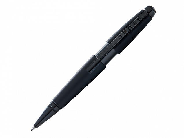 Ручка-роллер Edge Matte Black Lacquer с логотипом в Самаре заказать по выгодной цене в кибермаркете AvroraStore