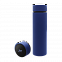 Термос Reactor софт-тач с датчиком температуры (синий) с логотипом в Самаре заказать по выгодной цене в кибермаркете AvroraStore