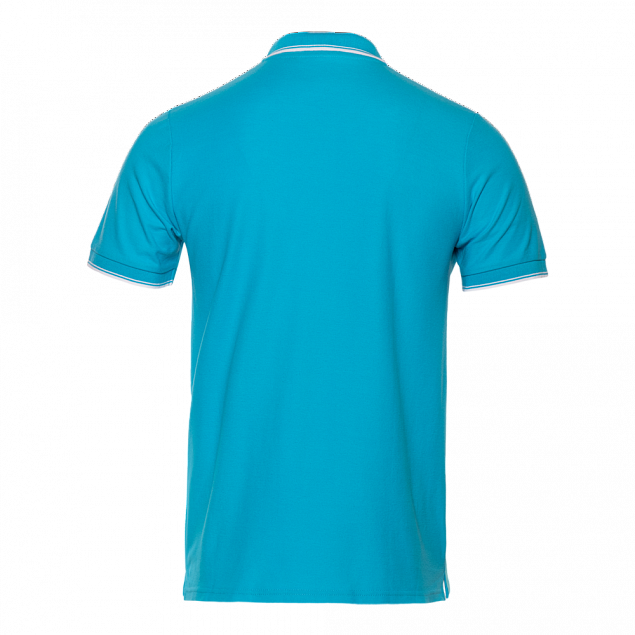 Рубашка поло Рубашка мужская 04T Бирюзовый с логотипом в Самаре заказать по выгодной цене в кибермаркете AvroraStore