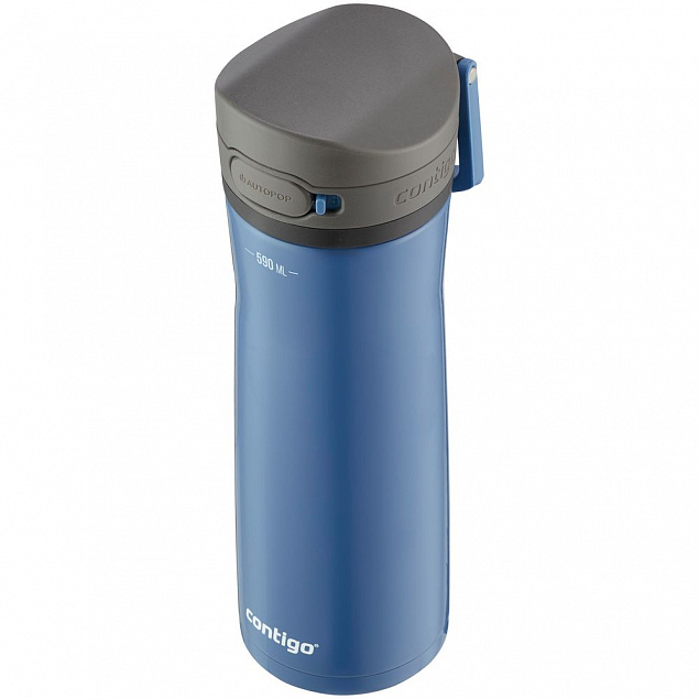 Термобутылка Jackson Сhill 2.0, вакуумная, голубая с логотипом в Самаре заказать по выгодной цене в кибермаркете AvroraStore