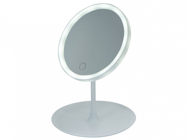 Косметическое зеркало с LED-подсветкой «Beautific» с логотипом в Самаре заказать по выгодной цене в кибермаркете AvroraStore