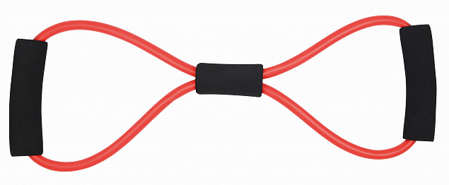 Лента для фитнеса ELASTICAL, черный / красный с логотипом в Самаре заказать по выгодной цене в кибермаркете AvroraStore