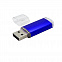 Флешка &quot;Comf&quot; 16 Гб, металлическая, синяя с логотипом в Самаре заказать по выгодной цене в кибермаркете AvroraStore